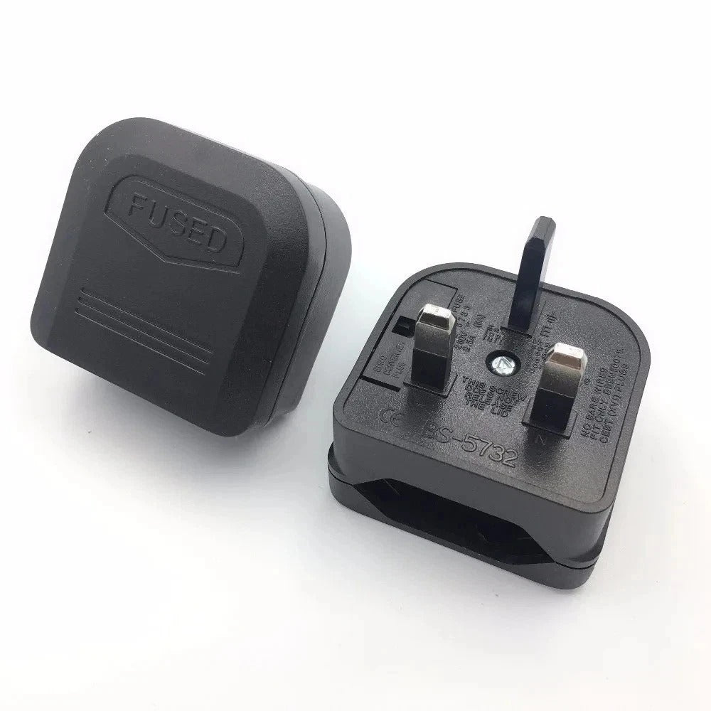 EU European Euro Europe 2-Pin To 3-Pin UK Travel Plug Socket Converter Adapter