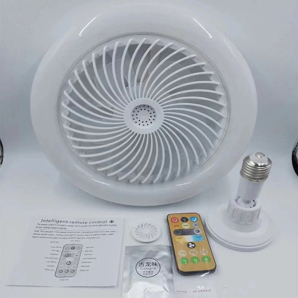 30W LED Ceiling Fan Light with Remote Control – 3 Speed Dimmable 3 Colour Quiet