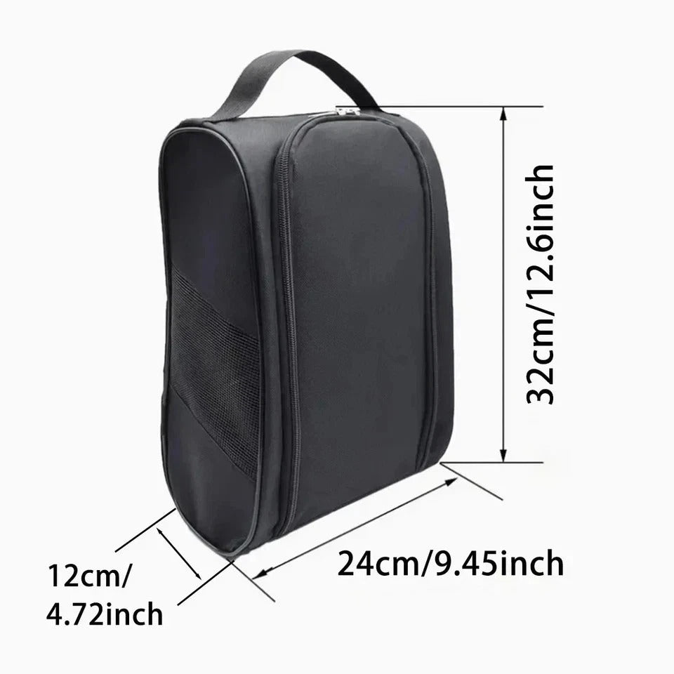 Portable Golf Shoe Bag - Oxford Cloth, Breathable Lightweight Carrier UK