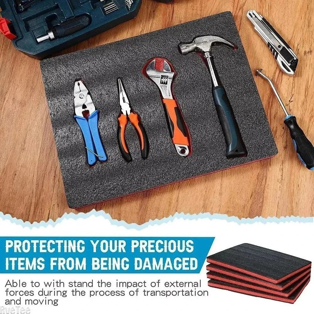 4x High Density Tool Box Foam Inserts Sheets | DIY Tool Storage Organiser UK