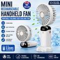 Mini Rechargeable Handheld Fan - Portable Folding USB Cooling Fan for Desk UK