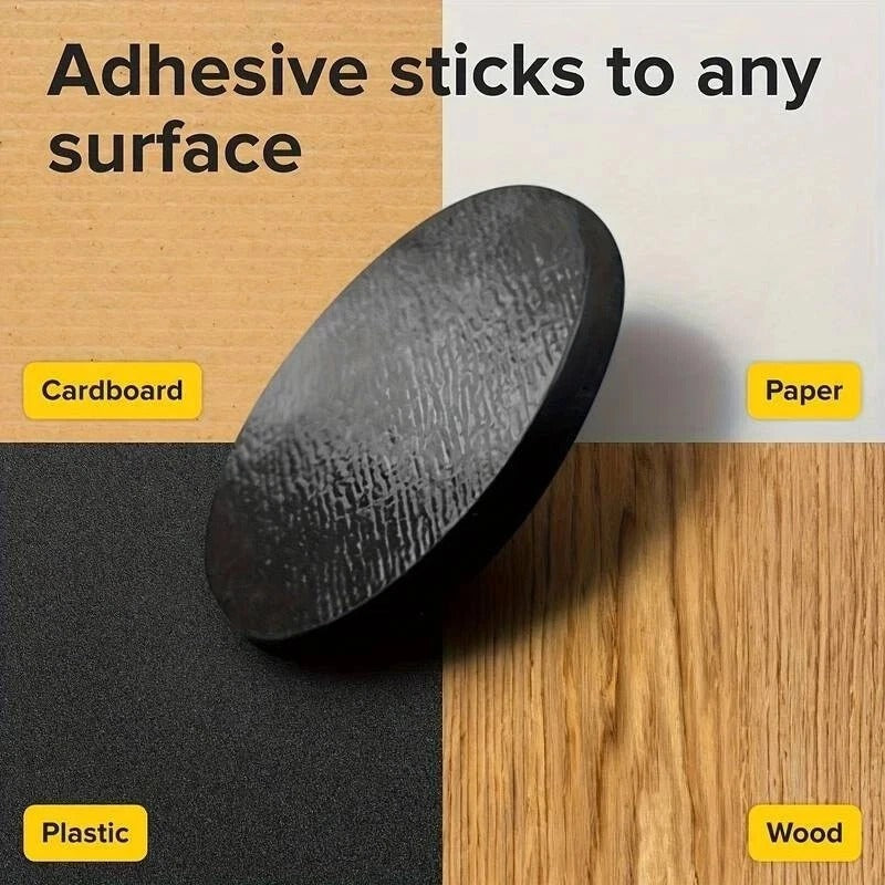 **Strong Self Adhesive Magnetic Discs – Black Round Craft Magnets for DIY, Fridge