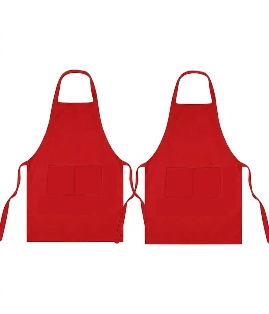 Unisex Kitchen Apron for Women & Men – Adjustable Chef Cooking Bib Apron with 2