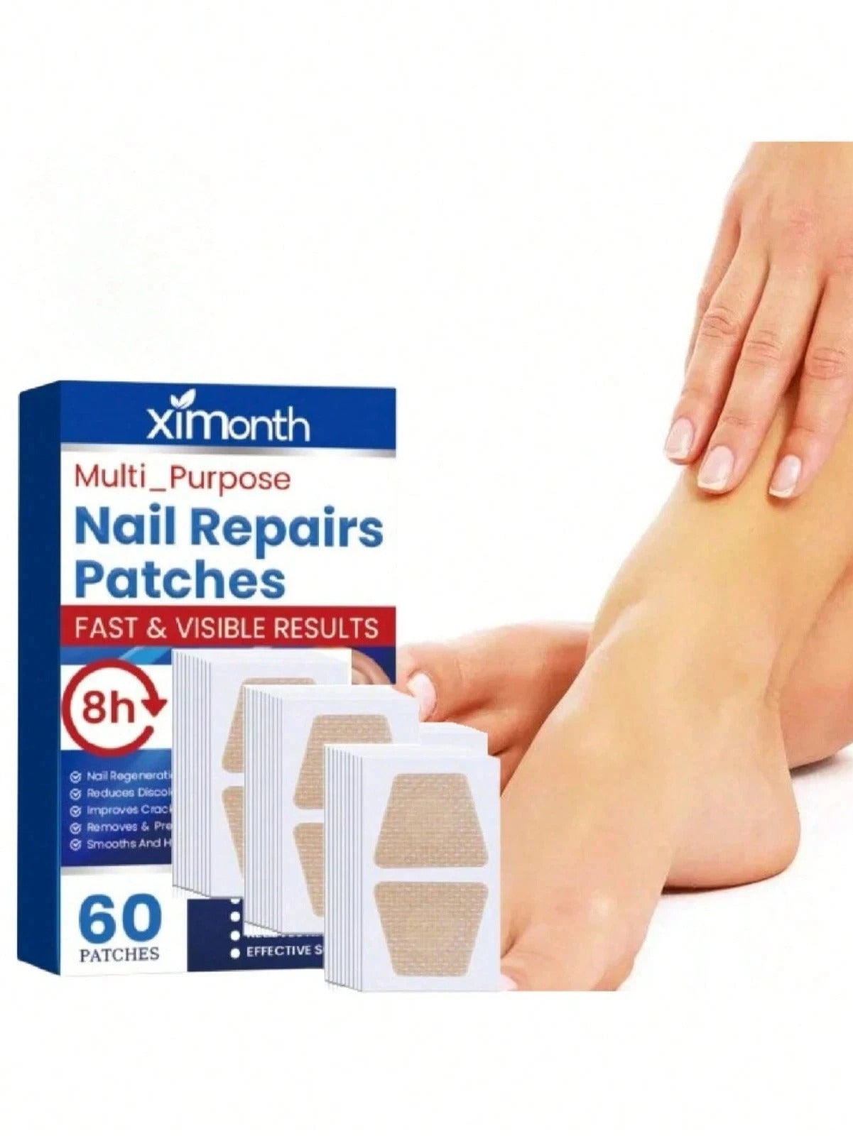 60PCS Anti Fungal Nail Treatment Patches – Toenail Fungus Repair Care for Onyc