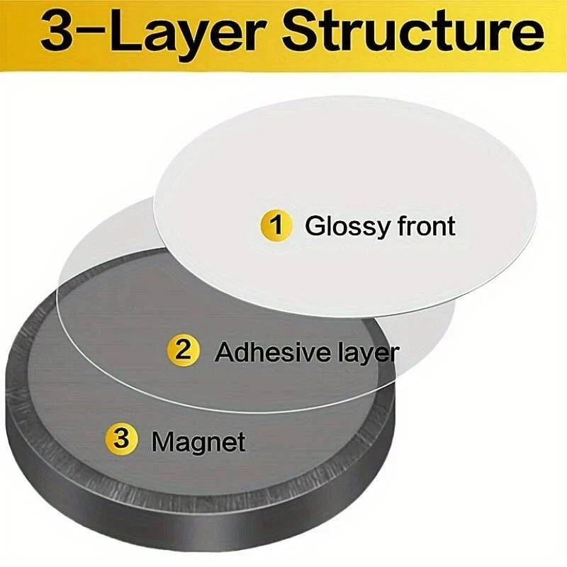 **Strong Self Adhesive Magnetic Discs – Black Round Craft Magnets for DIY, Fridge