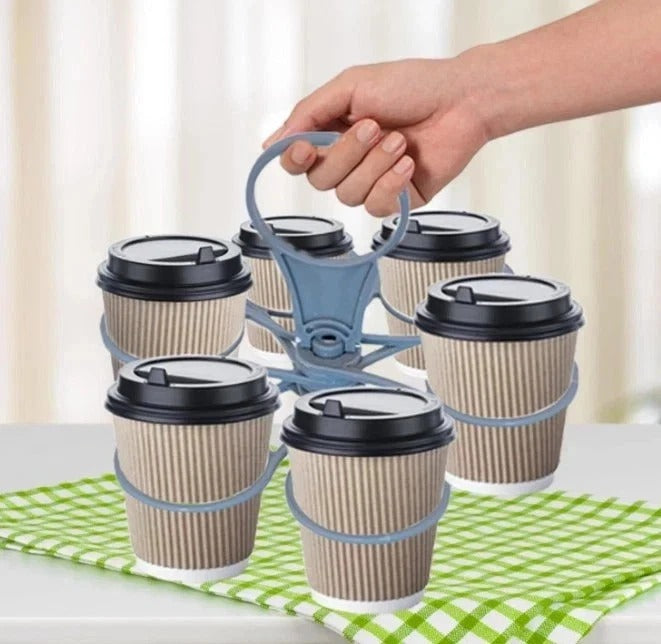 Drinks Holder Holiday,Foldable Coffee Carrier Drink Holder 6-Cup-Drink Holder