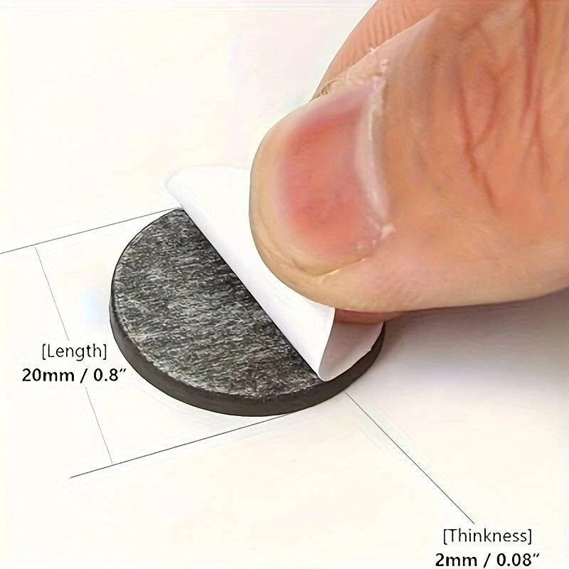 **Strong Self Adhesive Magnetic Discs – Black Round Craft Magnets for DIY, Fridge