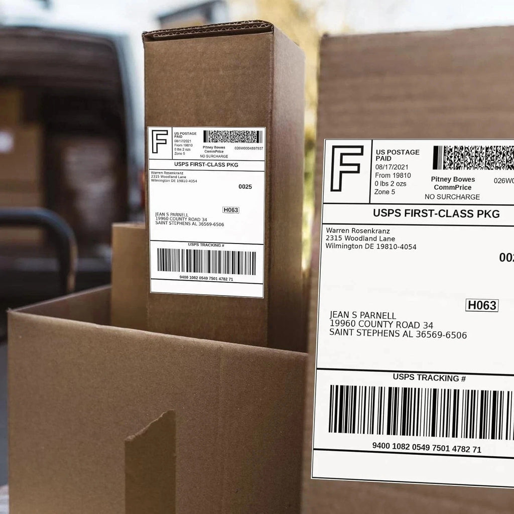 4"x6" Direct Thermal Shipping Labels for Zebra & Rollo Printer Fanfold and Rolls