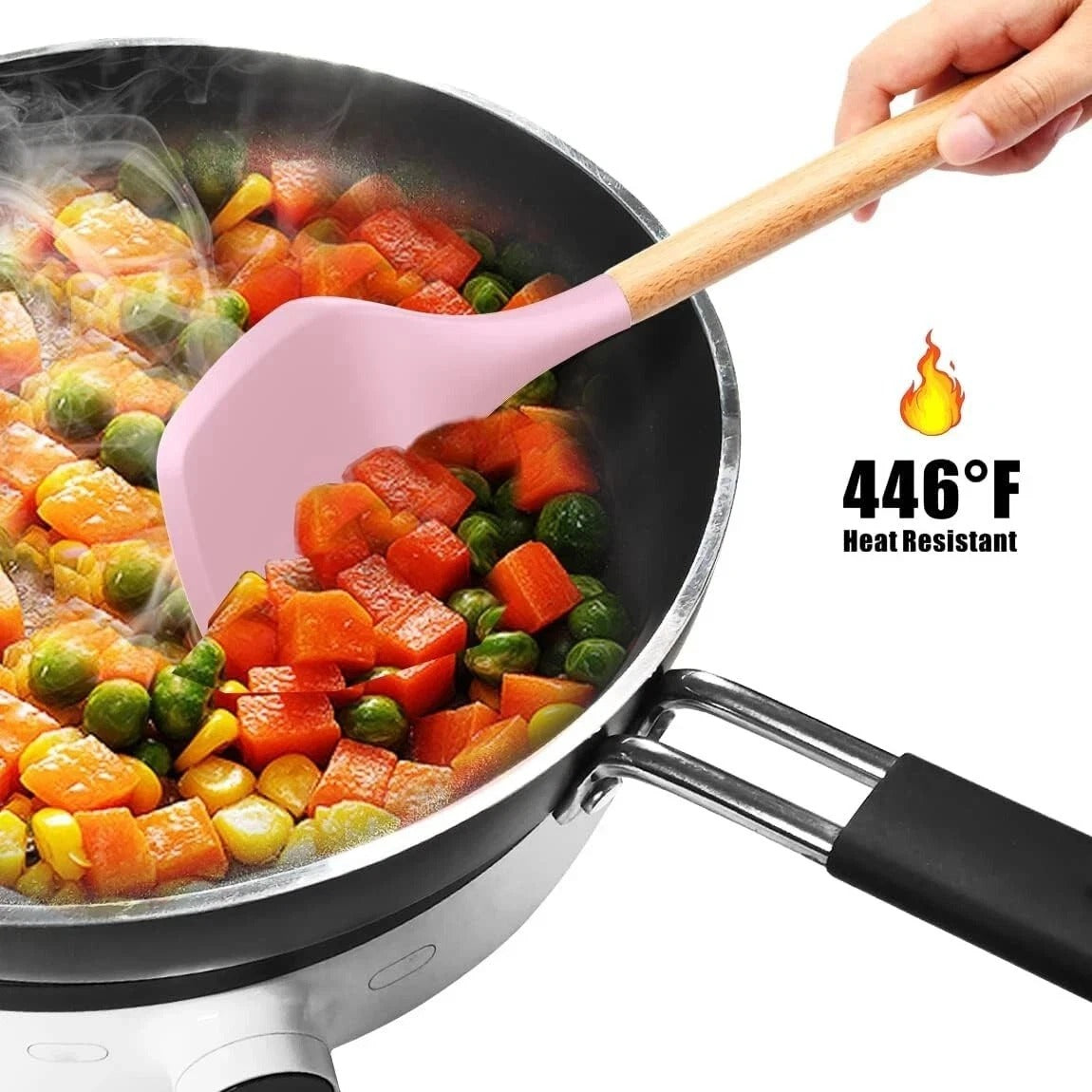 14-Piece Silicone Kitchen Utensils Set Non-stick Cooking Spoon and Baking Tools