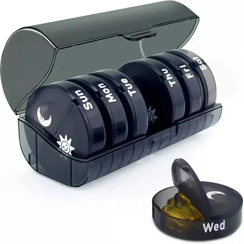 7 Day Weekly Pill Box Organize Medicine Case Container Dispenser Tablet Storage
