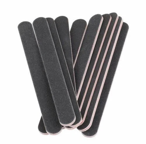 10 PCS DOUBLE SIDED SENSASHES NAIL FILES EMERY BOARD STRAIGHT NAIL FILE 100/180