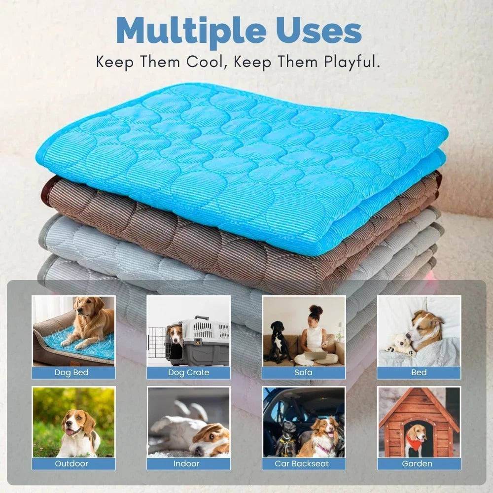 Pet Dog Cat Cooling Mat Bed Summer Cool Mat For Dog Cat Pad Bed Mattress UK