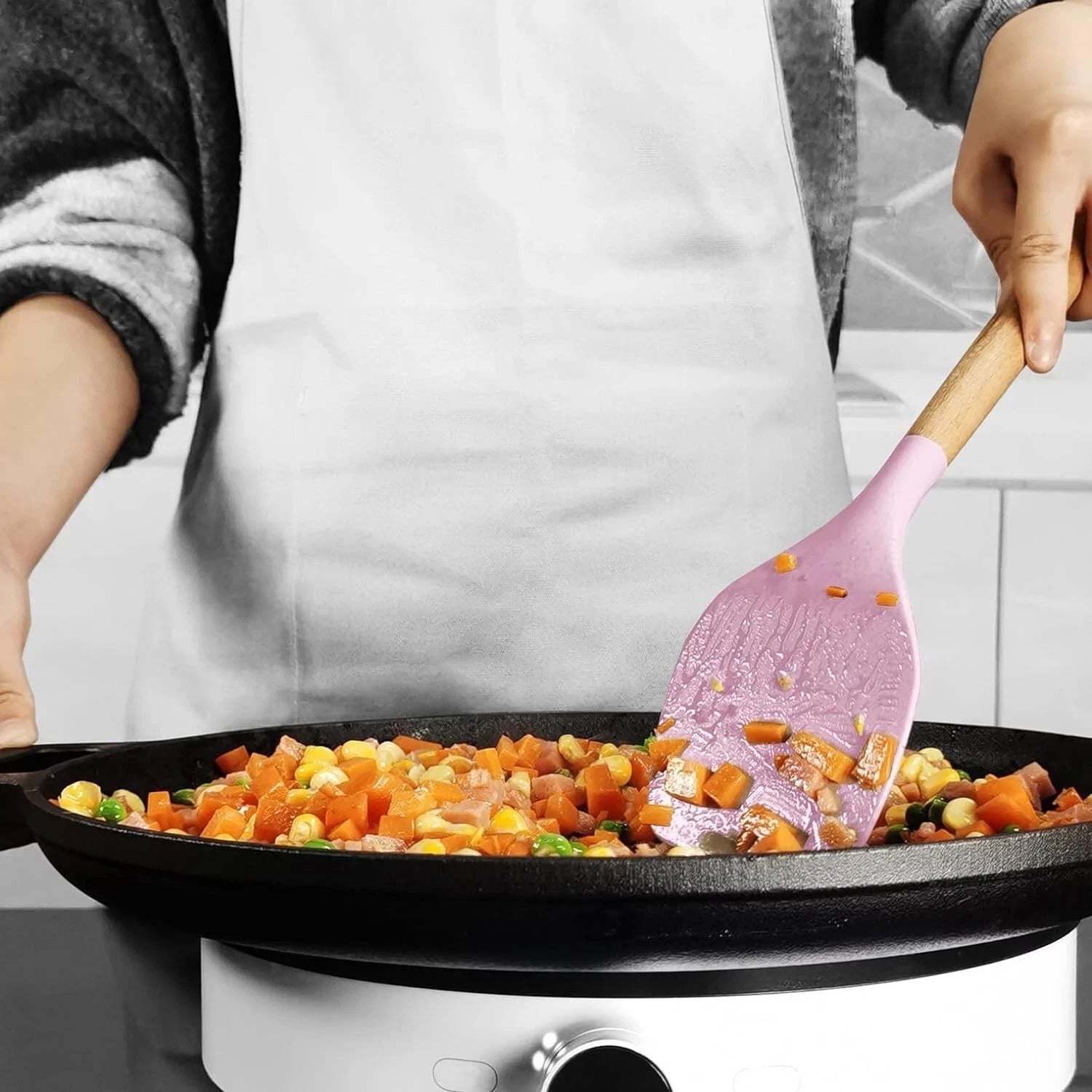 14-Piece Silicone Kitchen Utensils Set Non-stick Cooking Spoon and Baking Tools