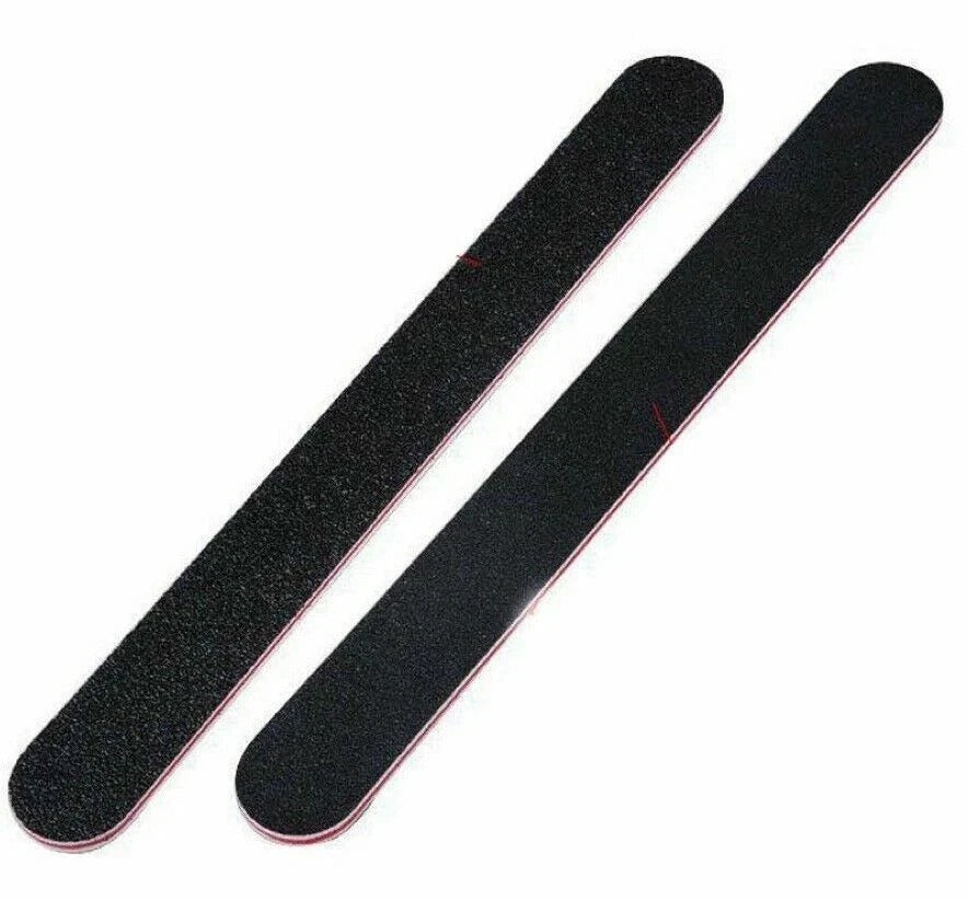 10 PCS DOUBLE SIDED SENSASHES NAIL FILES EMERY BOARD STRAIGHT NAIL FILE 100/180