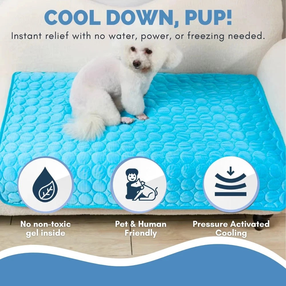 Pet Dog Cat Cooling Mat Bed Summer Cool Mat For Dog Cat Pad Bed Mattress UK