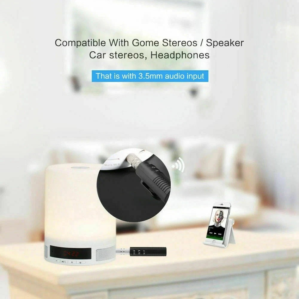 Wireless Bluetooth v4.1 Transmitter Stereo Music 3.5mm Adapter AUX Car Receiver