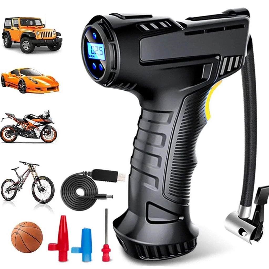 Cordless 12V Electric Car Tyre Inflator Pump Portable Tire Air Compressor Pump