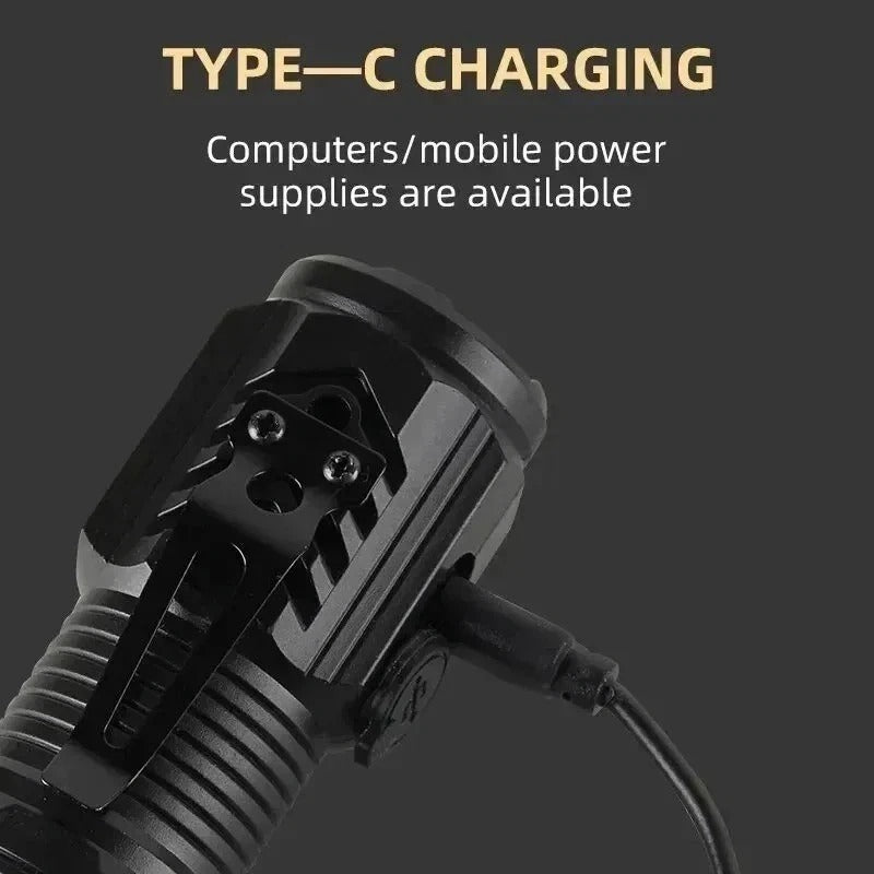 1200000LM USB Rechargeable LED Flashlight Super Bright Torch Tactical Lamp UK🔥