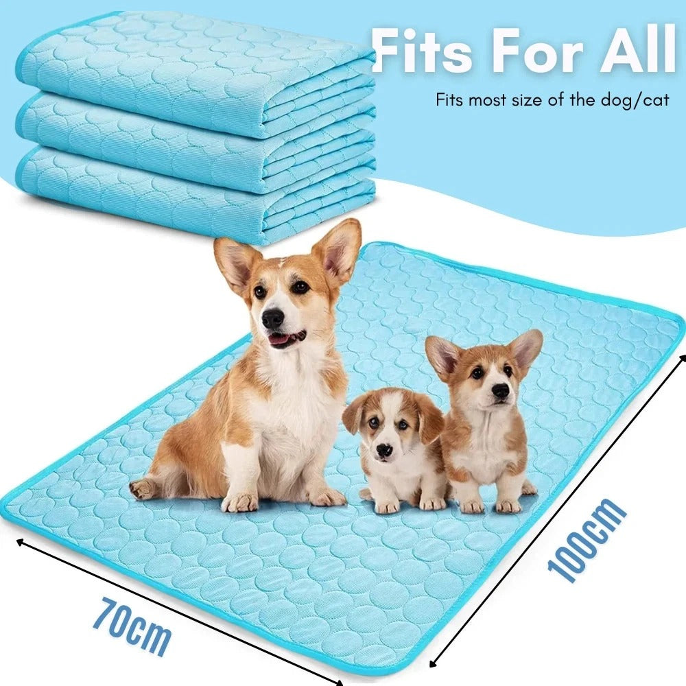Pet Dog Cat Cooling Mat Bed Summer Cool Mat For Dog Cat Pad Bed Mattress UK