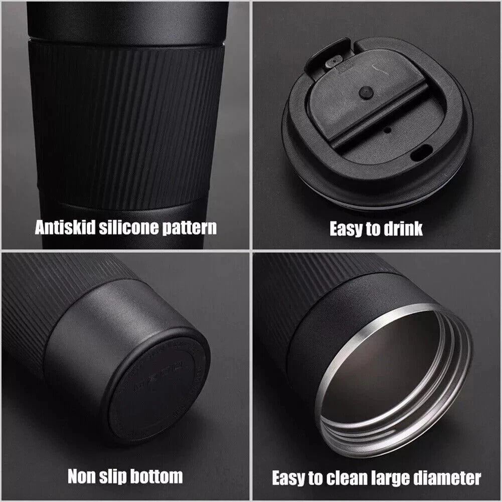 510ML Leakproof Thermal Travel Mug – Stainless Steel Insulated Coffee Cup Flask