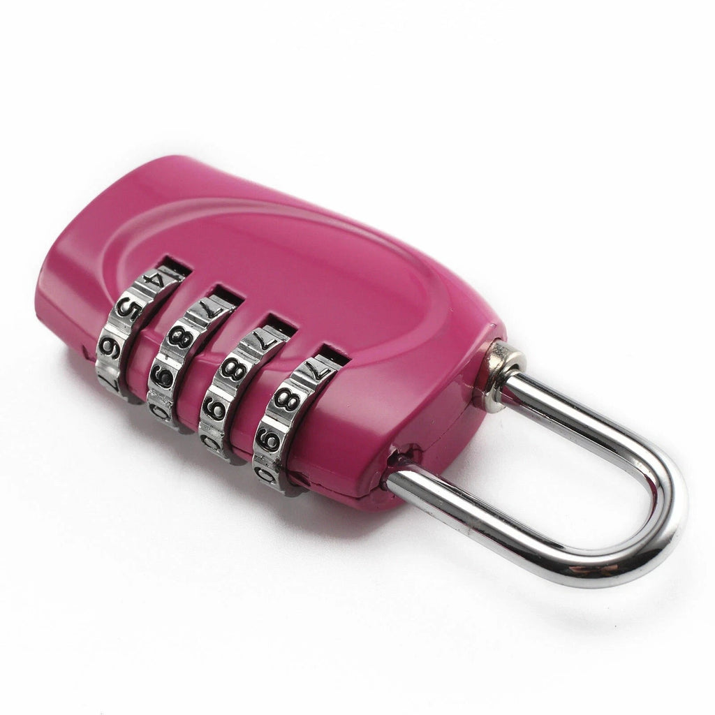 4 Digit Combination Padlock Heavy Duty Outdoor Lock Gym Travel Luggage Locker uk