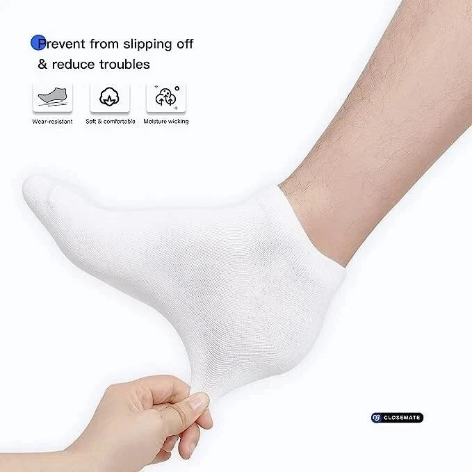 Pairs Mens Womens Invisible Trainer Socks – Cotton Low Cut Ankle Sports Liner So