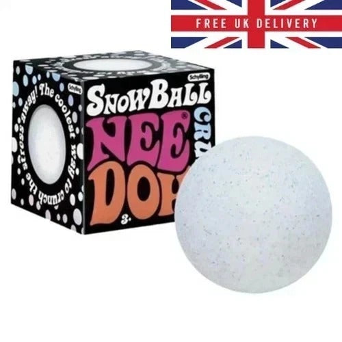 NeeDoh Snowball Crunch Stress Ball Fidget Toy Soft Squishy Sensory Anxiety Relie