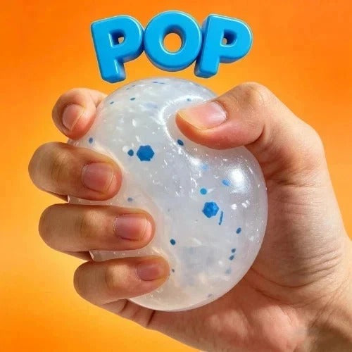 NeeDoh Snowball Crunch Stress Ball Fidget Toy Soft Squishy Sensory Anxiety Relie