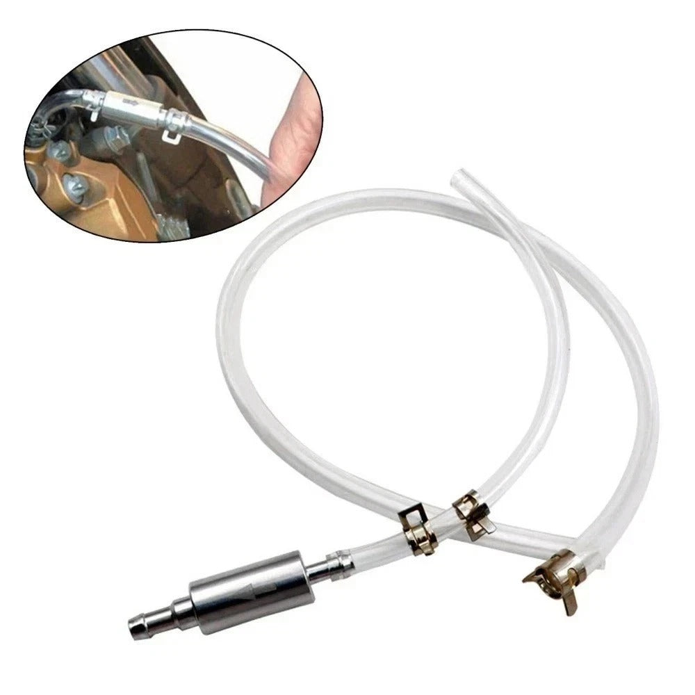 Universal Car Brake Bleeding Kit One Way Valve Hose Pipe Tool for Motorcycle & C