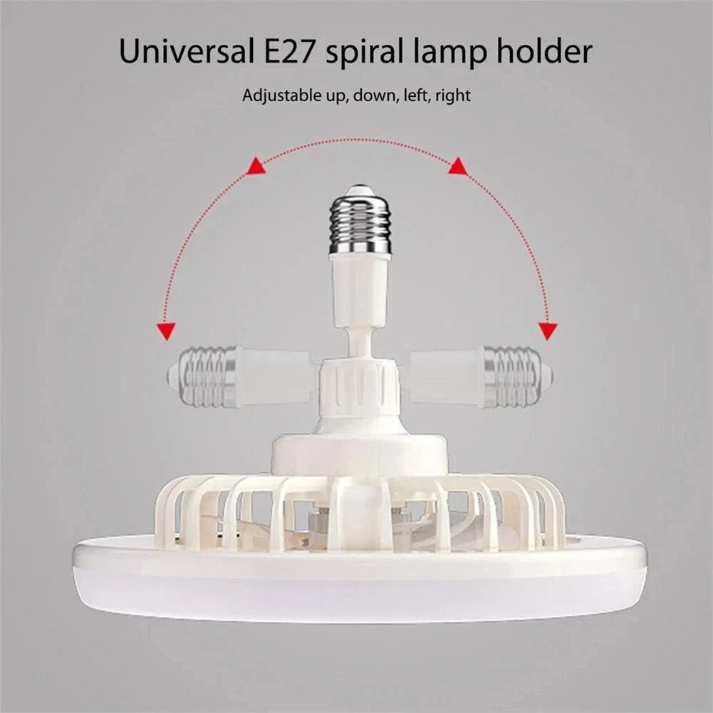 30W LED Ceiling Fan Light with Remote Control – 3 Speed Dimmable 3 Colour Quiet