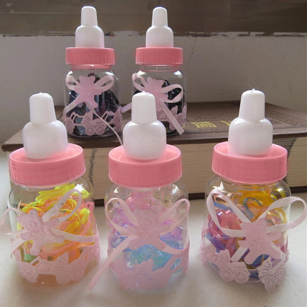 12/24X Fillable Candy Bottles Box Baby Shower Baptism Party Christening New