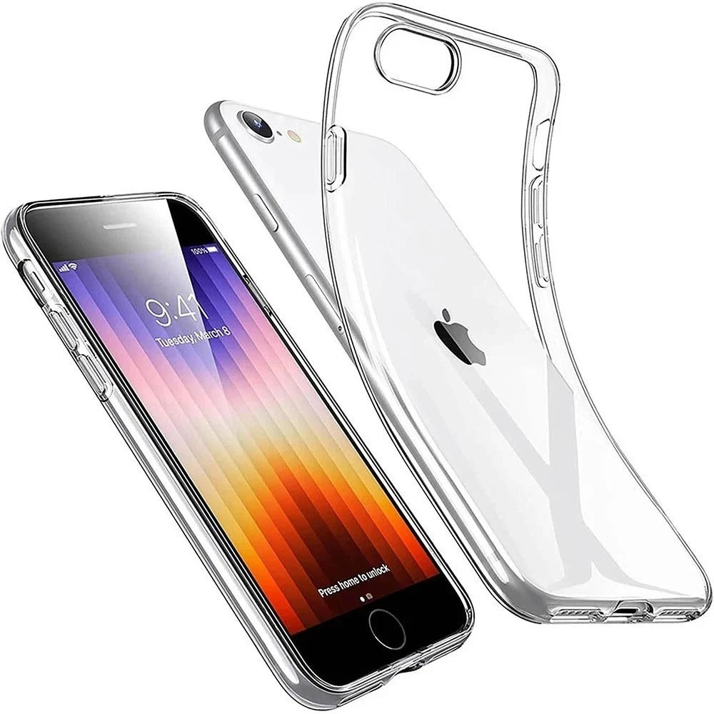 High Quality Clear Silicone Soft Case For iPhone SE 2022 2020 7 8 Universal Ultr