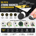 **Strong Self Adhesive Magnetic Discs – Black Round Craft Magnets for DIY, Fridge