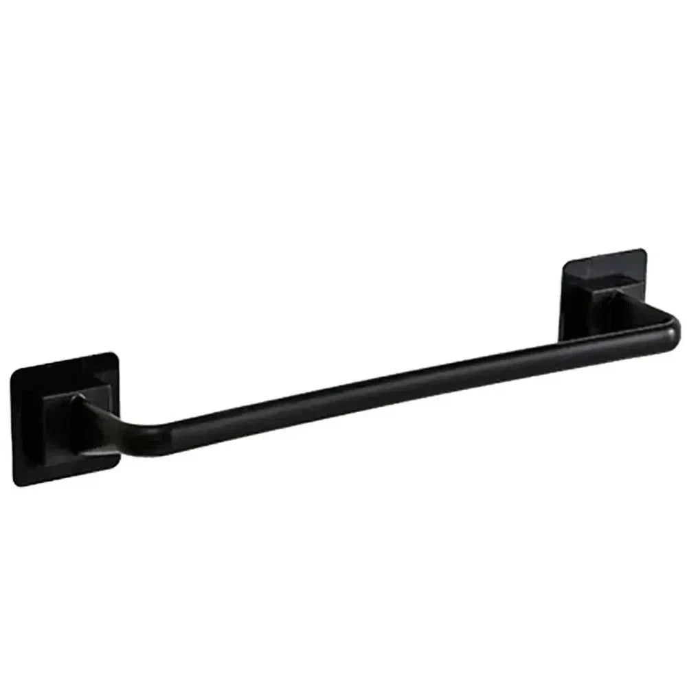 Self Adhesive Towel Rail Holder Bathroom Wall Mounted Stick-On Towel Bar Rack |