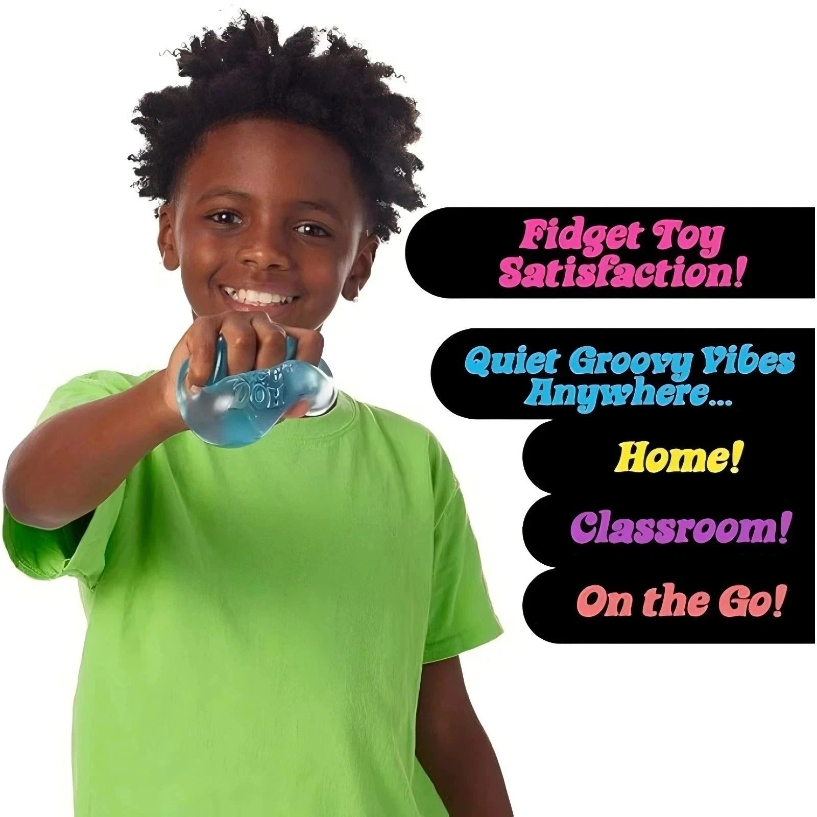 NeeDoh Nice Cube - Sensory Squishy Fidget Toy, Stress Relief, Soft & Firm Feel