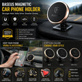 Baseus 360° Magnetic Car Smart Phone Holder Dashboard Universal Mount Bracket UK