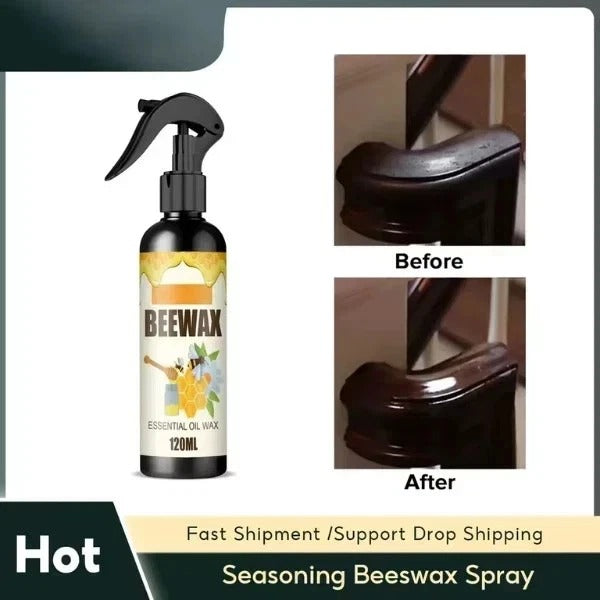 Bee Wax 120ml Furniture Polish Spray Natural Micro-Molecularized Beeswax