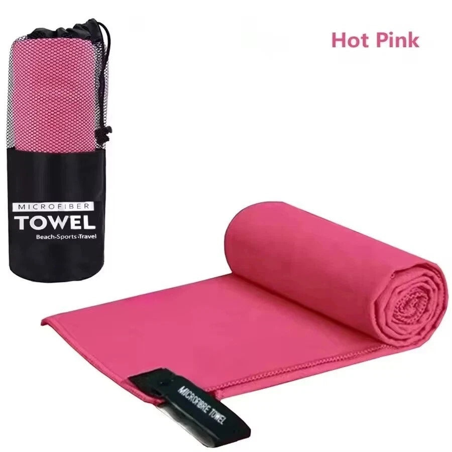 Microfiber Towel Compact Fast Drying Travel Sports Gym Beach Camping Swimming