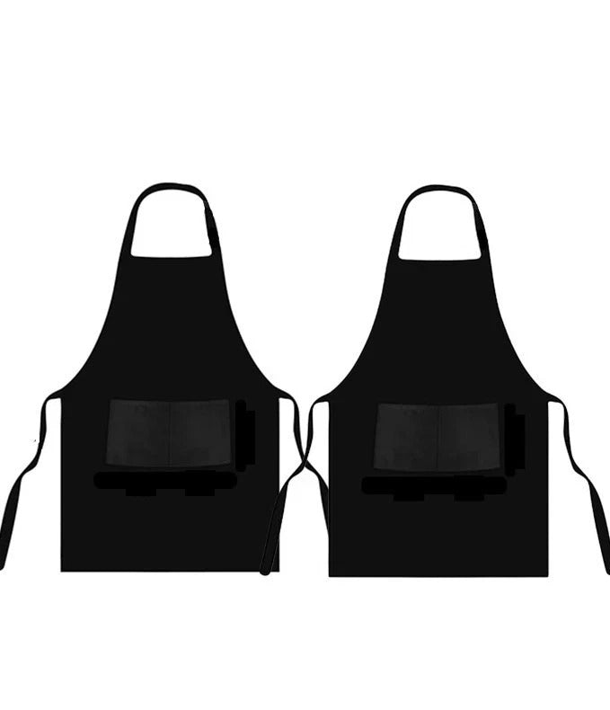 Unisex Kitchen Apron for Women & Men – Adjustable Chef Cooking Bib Apron with 2