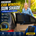 2 x Car Kids Sun Shade Shield Socks Rear Side Window Large Square Cover UV Mesh
