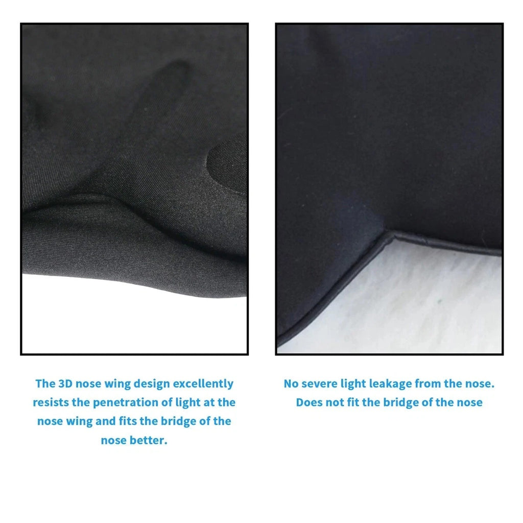 UK Soft Padded Sleep Mask 3D Eye Blackout Luxurious Eye Cover Travel Blindfold