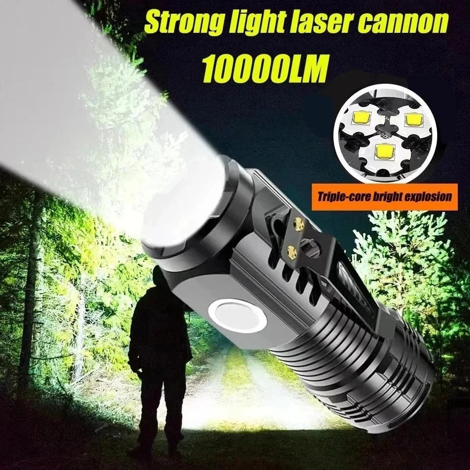 1200000LM USB Rechargeable LED Flashlight Super Bright Torch Tactical Lamp UK🔥
