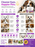 GJYC Pet Eye Wipes for Dogs & Cats – Gentle Tear Stain Remover Cleaning Wipes