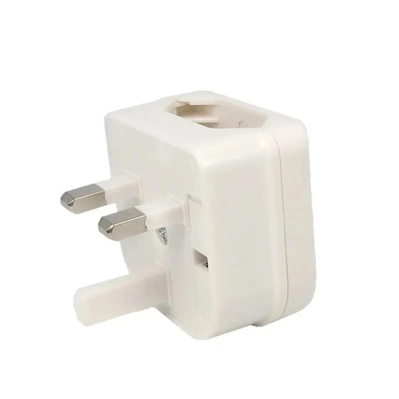 EU European Euro Europe 2-Pin To 3-Pin UK Travel Plug Socket Converter Adapter
