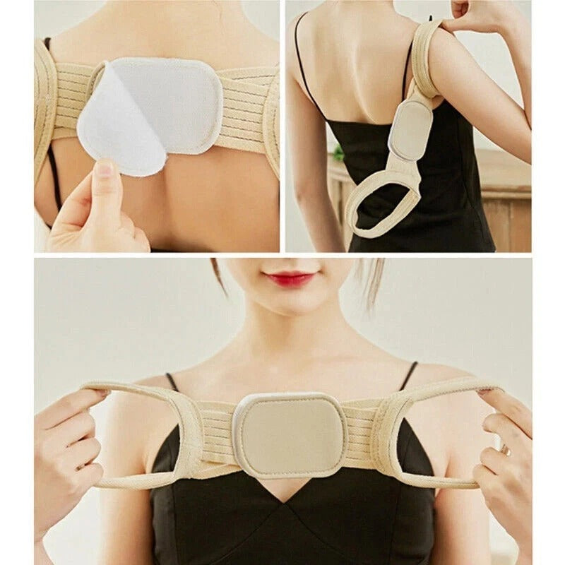 Hunchback Posture Support Belt Shoulder Correction Brace Adustable Men Women UK