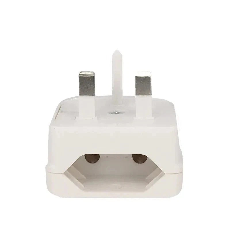 EU European Euro Europe 2-Pin To 3-Pin UK Travel Plug Socket Converter Adapter
