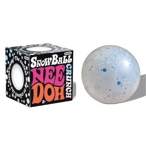 NeeDoh Snowball Crunch Stress Ball Fidget Toy Soft Squishy Sensory Anxiety Relie