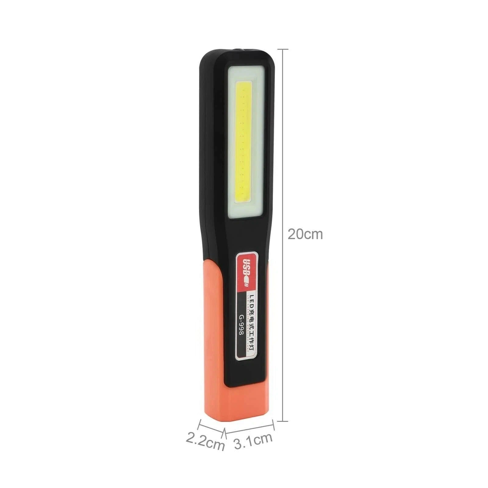 2/4x COB LED Cordless Magnetic Work Light USB Inspection Lamp Torch Rechargeable