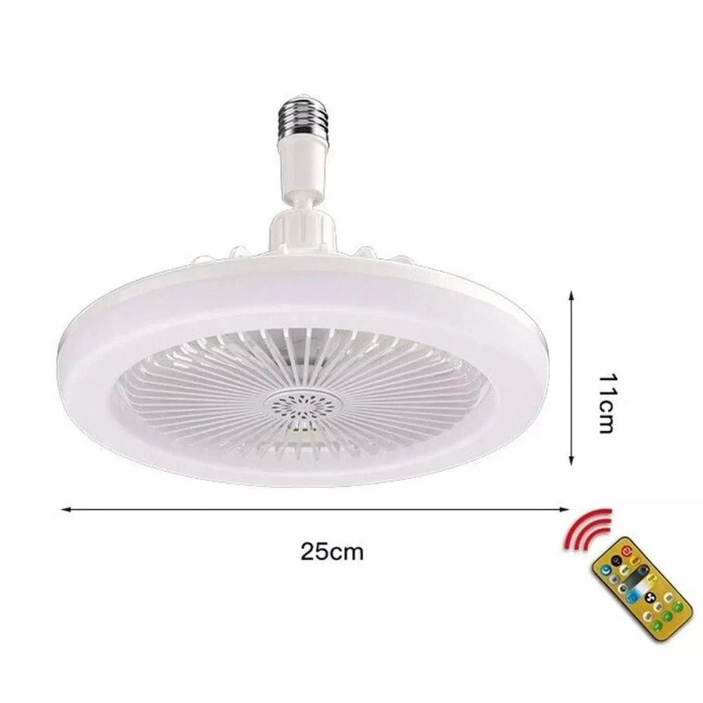 30W LED Ceiling Fan Light with Remote Control – 3 Speed Dimmable 3 Colour Quiet