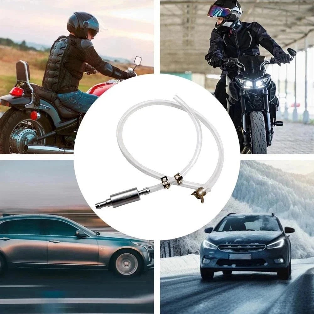 Universal Car Brake Bleeding Kit One Way Valve Hose Pipe Tool for Motorcycle & C